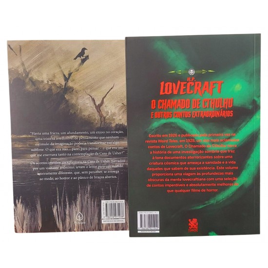 2 Livros de Terror, A Queda da Casa de Usher, Edgar Allan Poe - O Chamado de Cthulhu, H. P. Lovecraft 2 Livros de Terror, A Queda da Casa de Usher, Edgar Allan Poe - O Chamado de Cthulhu, H. P. Lovecraft