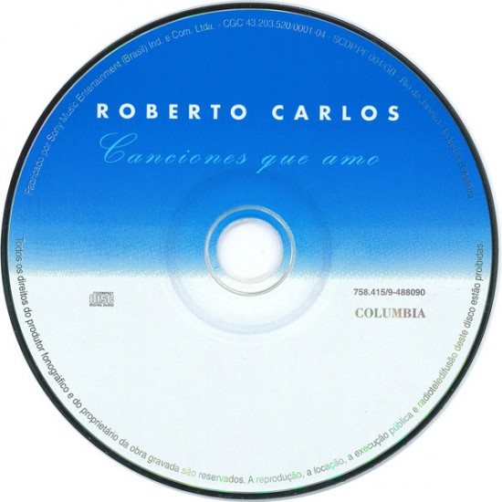 Cd Roberto Carlos, Canciones que Amo Cd Roberto Carlos, Canciones que Amo