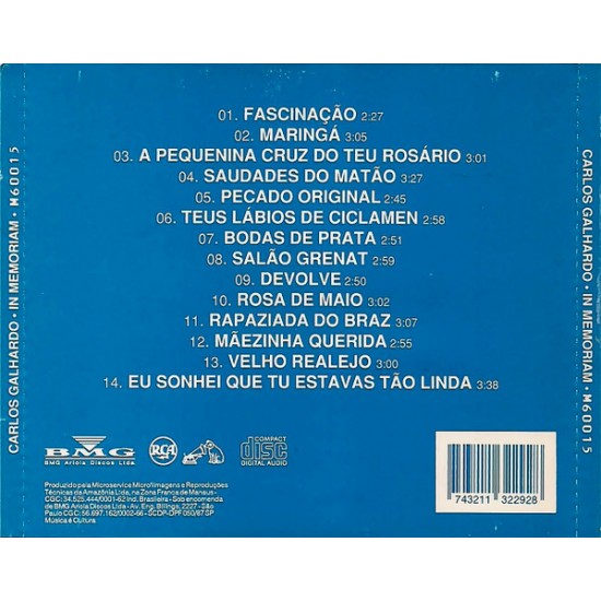 Cd Carlos Galhardo, In Memoriam Cd Carlos Galhardo, In Memoriam