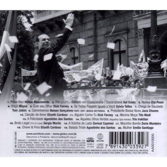 Cd JK, Trilha Sonora da Minissérie Cd JK, Trilha Sonora da Minissérie