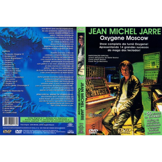 Dvd Jean Michel Jarre, Oxigene Moscow Dvd Jean Michel Jarre, Oxigene Moscow