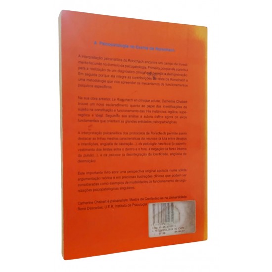 A Psicopatologia no Exame de Rorschach, Catherine Chabert, Casa do Psicólogo