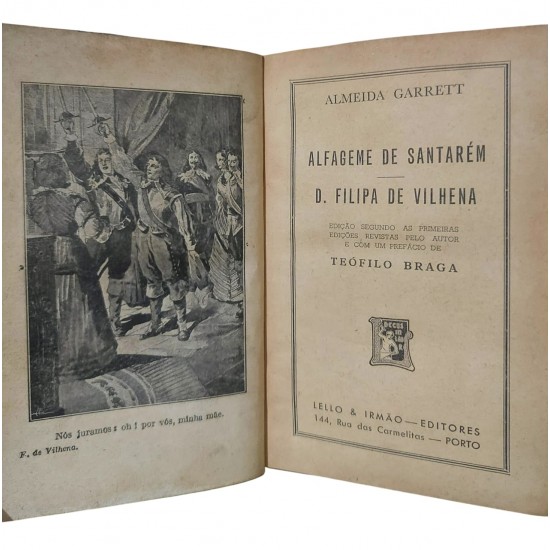 Alfageme De Santarém, D. Filipa De Vilhena, Edição Ilustrada, Almeida Garrett Alfageme De Santarém, D. Filipa De Vilhena, Edição Ilustrada, Almeida Garrett