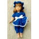 Boneca Knightsbridge Dolls, Porcelana, Rosto e Mãos Articuláveis em Biscuit Porcelana, Importada, Vestido Azul com Renda Boneca Knightsbridge Dolls, Porcelana, Rosto e Mãos Articuláveis em Biscuit Porcelana, Importada, Vestido Azul com Renda