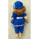 Boneca Knightsbridge Dolls, Porcelana, Rosto e Mãos Articuláveis em Biscuit Porcelana, Importada, Vestido Azul com Renda Boneca Knightsbridge Dolls, Porcelana, Rosto e Mãos Articuláveis em Biscuit Porcelana, Importada, Vestido Azul com Renda