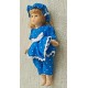 Boneca Knightsbridge Dolls, Porcelana, Rosto e Mãos Articuláveis em Biscuit Porcelana, Importada, Vestido Azul com Renda Boneca Knightsbridge Dolls, Porcelana, Rosto e Mãos Articuláveis em Biscuit Porcelana, Importada, Vestido Azul com Renda