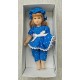 Boneca Knightsbridge Dolls, Porcelana, Rosto e Mãos Articuláveis em Biscuit Porcelana, Importada, Vestido Azul com Renda Boneca Knightsbridge Dolls, Porcelana, Rosto e Mãos Articuláveis em Biscuit Porcelana, Importada, Vestido Azul com Renda