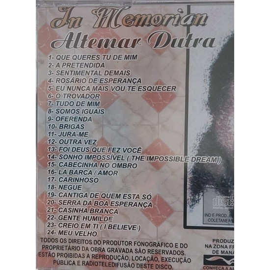 Cd Altemar Dutra, In Memorian