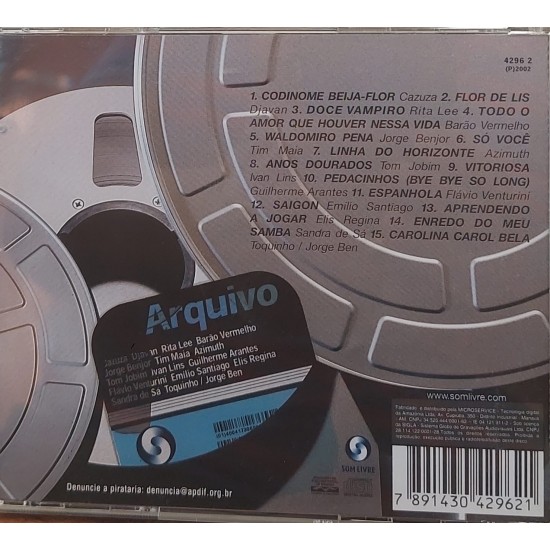 Cd Arquivos, Som Livre, 2002 Cd Arquivos, Som Livre, 2002