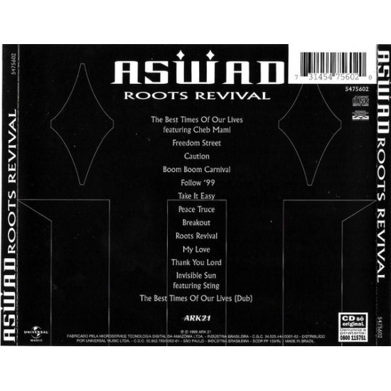 Cd Aswad, Roots Revival, 1999 Cd Aswad, Roots Revival, 1999