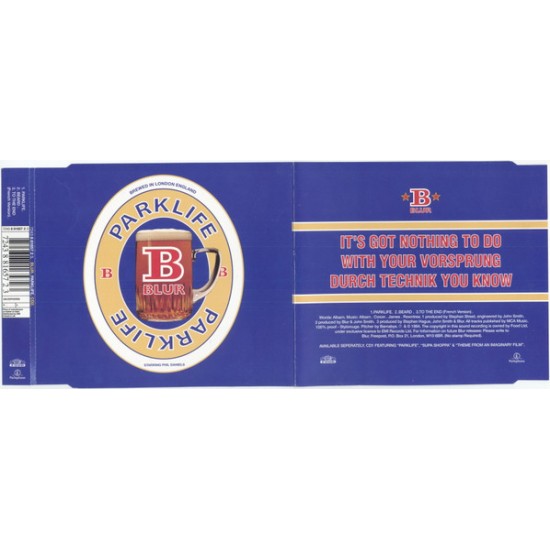 Cd Blur, Park Life, Single. Importado England