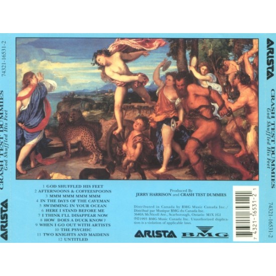 Cd Crash Test Dummies, God Shuffled His Feet, 1993 Cd Crash Test Dummies, God Shuffled His Feet, 1993