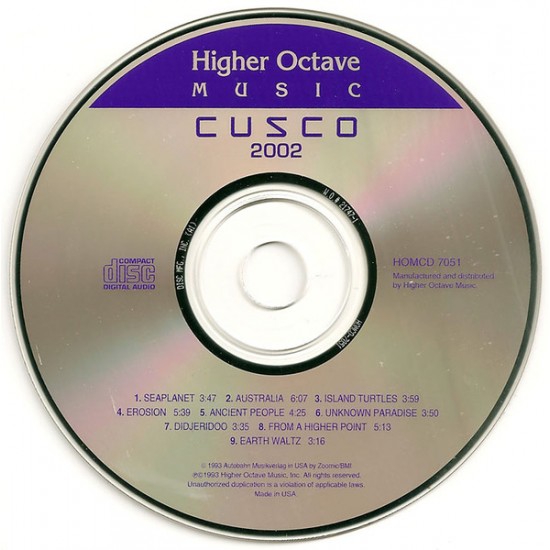 Cd Cusco, 2002 (Importado USA)