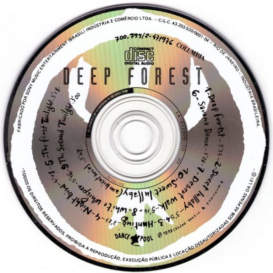 Cd Deep Forest, Deep Forest, Sony Music, 1992