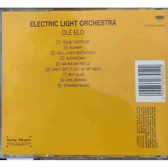 Cd Eletric Light Orchestra, Olé Elo, Epic