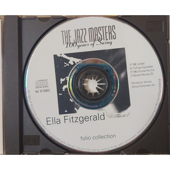 Cd Ella Fitzgerald, Folio Collection, The Jazz Masters, 100 Anos de Swing Cd Ella Fitzgerald, Folio Collection, The Jazz Masters, 100 Anos de Swing
