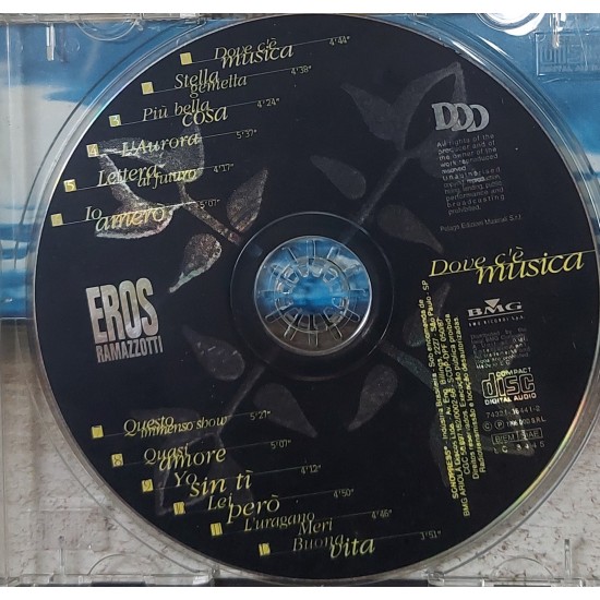 Cd Eros Ramazzotti, Dove C'è Musica