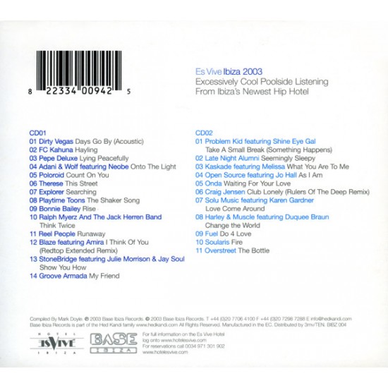 Cd Es Vive Ibiza 2003, Importado Inglaterra Cd Es Vive Ibiza 2003, Importado Inglaterra