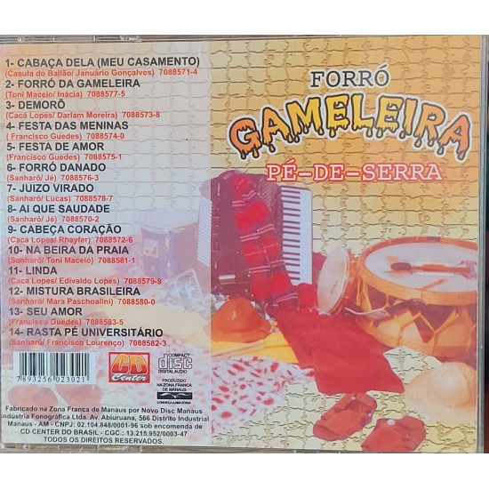 Cd Forró Gameleira, Forró Pé-de-Serra