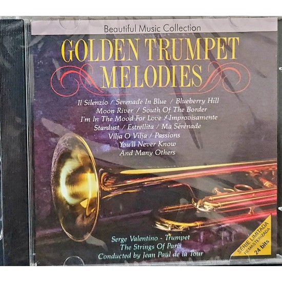 Cd Golden Trumpet Melodies, Serge Valentino Trumpet, The Strings Of Paris, Conducted By Jean Paul de La Tour Cd Golden Trumpet Melodies, Serge Valentino Trumpet, The Strings Of Paris, Conducted By Jean Paul de La Tour