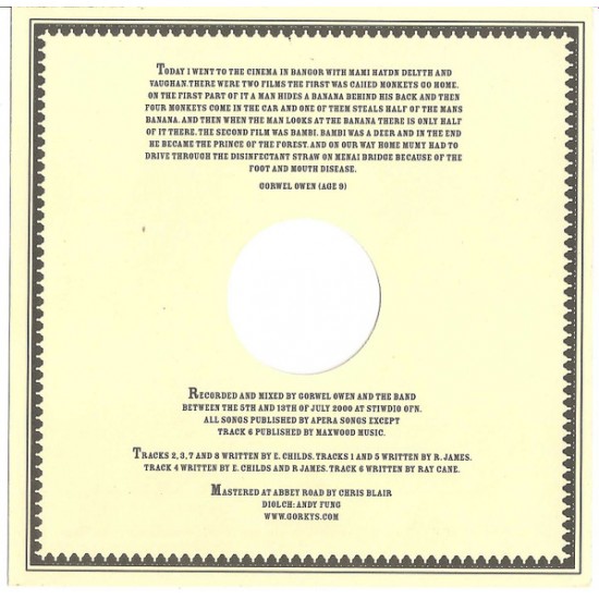 Cd Gorky's Zygotic Mynci – The Blue Trees, Sun Records Cd Gorky's Zygotic Mynci – The Blue Trees, Sun Records