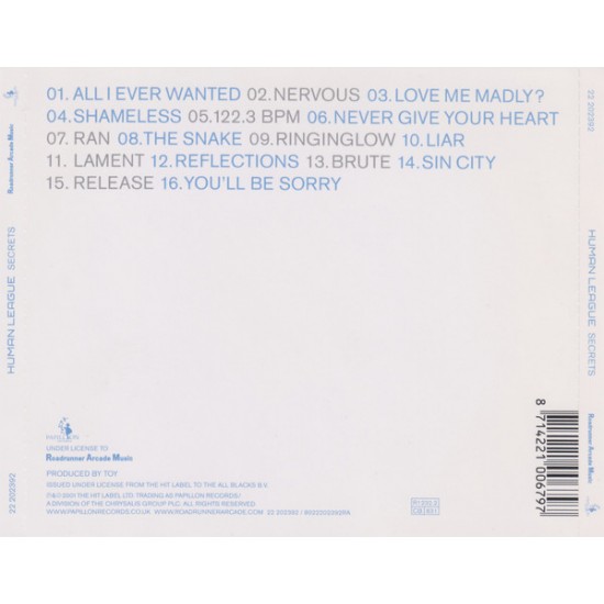 Cd Human League, Secrets [2001]