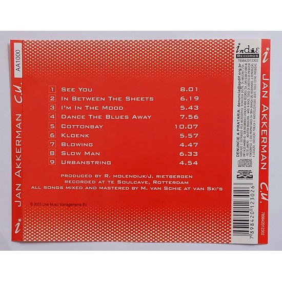 Cd Jan Akkerman, C.U. Cd Jan Akkerman, C.U.