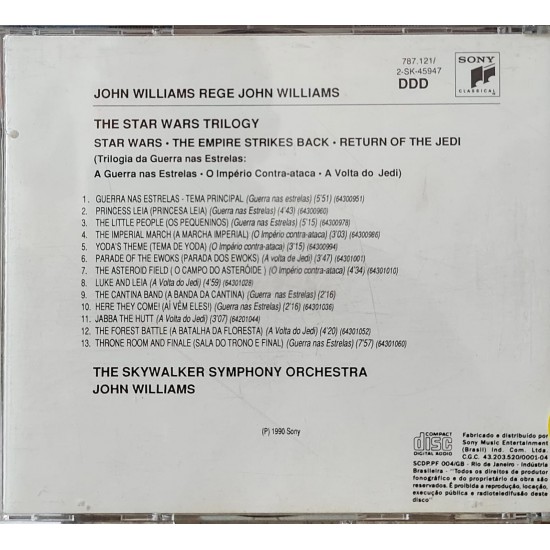 Cd John Williams, The Star Wars Trilogy Cd John Williams, The Star Wars Trilogy