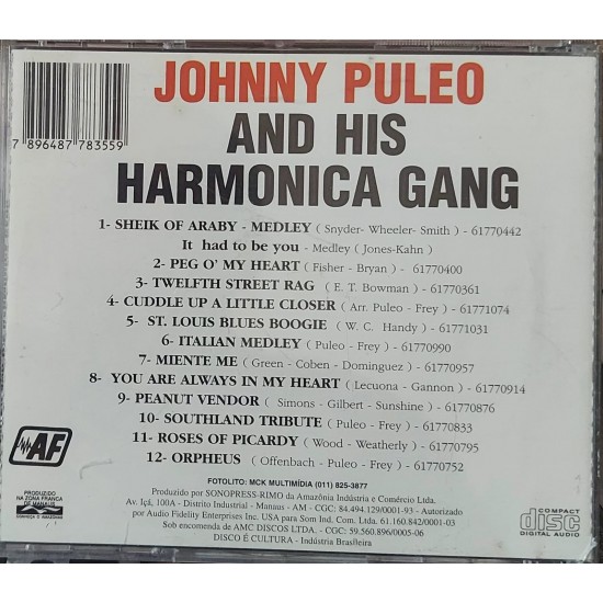 Cd Johnny Puleo And His Harmonica Gang Cd Johnny Puleo And His Harmonica Gang