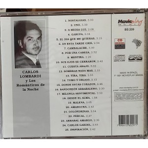 Cd Lo Mejor Del Tango, Carlos Lombardi Y Los Românticos de La Noche Cd Lo Mejor Del Tango, Carlos Lombardi Y Los Românticos de La Noche