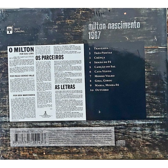 Cd Milton Nascimento + Livro, 1967 - Lacrado
