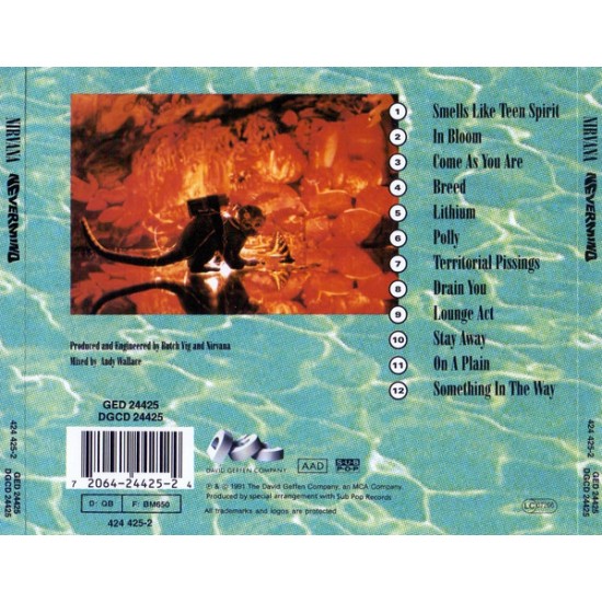 Cd Nirvana, Nevermind, 1992 Cd Nirvana, Nevermind, 1992