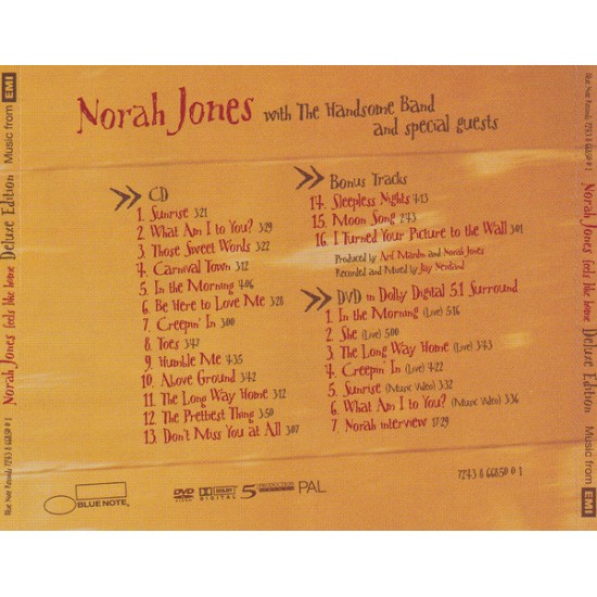 Cd Norah Jones, Feels Like Home (Cd + Dvd)