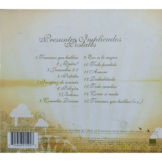 Cd Presuntos Implicados, Postales, Importado USA