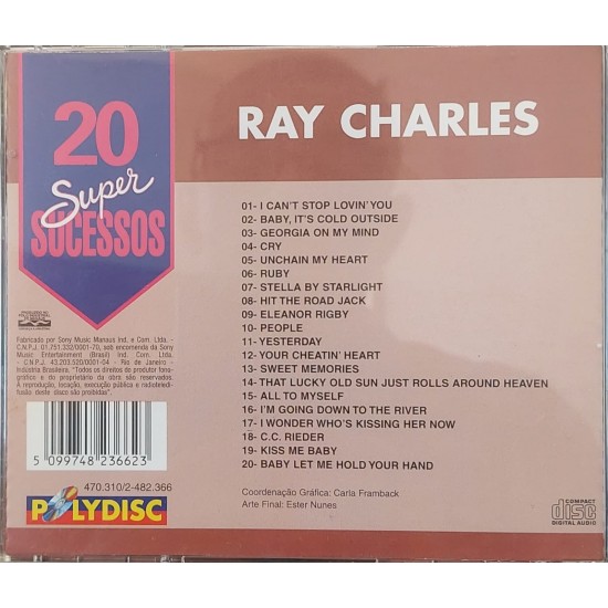 Cd Ray Charles, 20 Super Sucessos