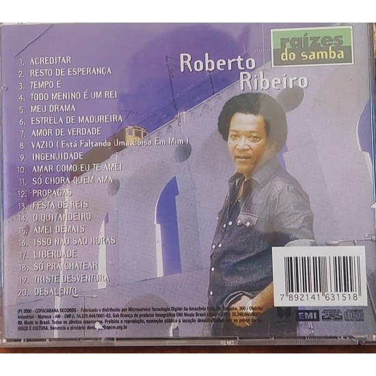 Cd Roberto Ribeiro, Raízes do Samba Cd Roberto Ribeiro, Raízes do Samba
