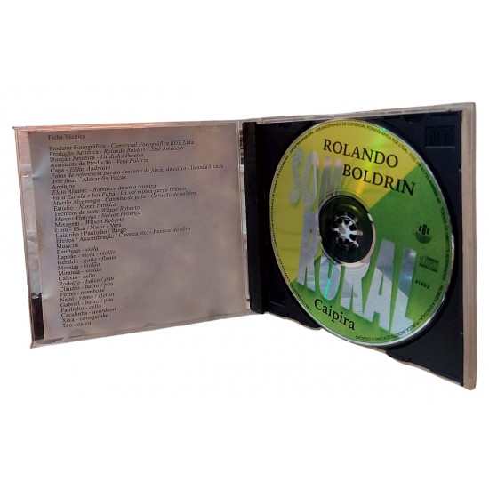 Cd Rolando Boldrin, Som Rural Caipira, Original, 1998