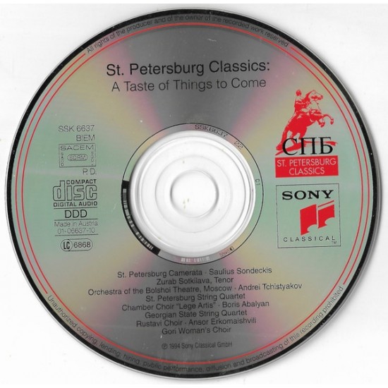Cd St. Petersburgo Classics, A Taste Of Things To Come