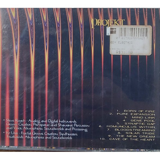 Cd Steve Roach, Vir Unis, Body Electric Cd Steve Roach, Vir Unis, Body Electric