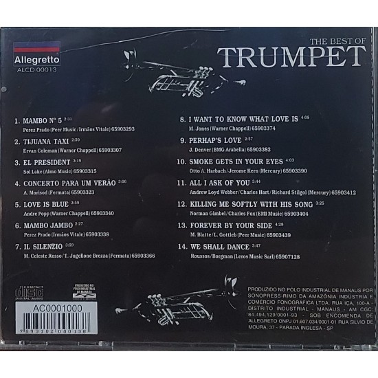 Cd The Best Of Trumpet By Fernando Lopez and Orchestra