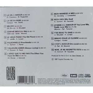 Cd The Very Best of Edith Piaf, Immortal Little Sparrow of France - Importado USA Cd The Very Best of Edith Piaf, Immortal Little Sparrow of France - Importado USA