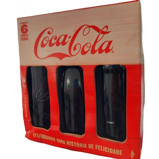 Coca Cola Celebrando Uma História de Felicidade, 6 Garrafas Históricas + 2 Soltas Coca Cola Celebrando Uma História de Felicidade, 6 Garrafas Históricas + 2 Soltas