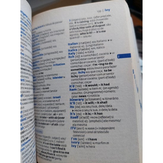 Collins Dicionário, Inglês Português, Português Inglês, Coleção Collins Gem, Edição Colorida