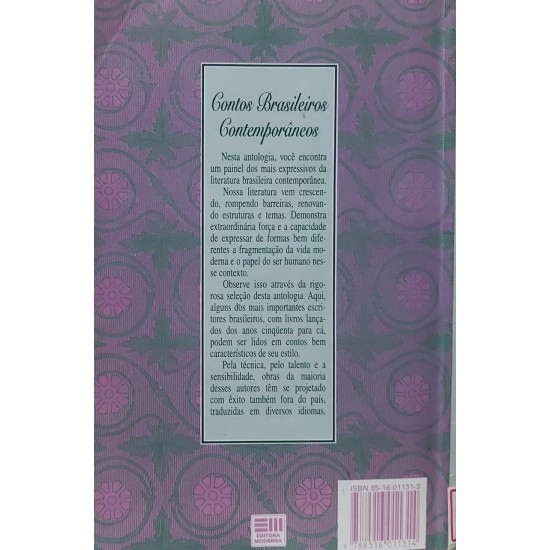 Contos Brasileiros Contemporâneos, Org, Julieta de Godoy Ladeira Contos Brasileiros Contemporâneos, Org, Julieta de Godoy Ladeira