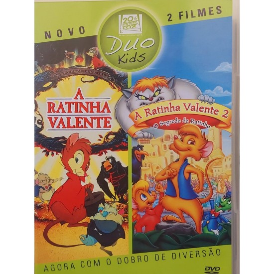 Dvd 2 Filmes, Duo Kids, A Ratinha Valente, A Ratinha Valente 2 Dvd 2 Filmes, Duo Kids, A Ratinha Valente, A Ratinha Valente 2