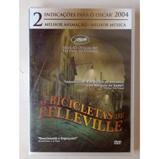 Dvd As Bicicletas de Belleville. 2 Indicações para o Oscar 2004 Dvd As Bicicletas de Belleville. 2 Indicações para o Oscar 2004