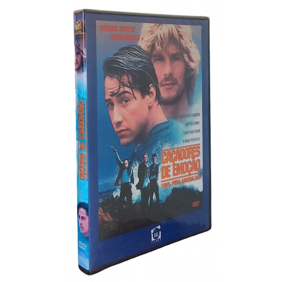 Dvd Caçadores de Emoção, 100% Pura Adrenalina, Keanu Reeves, Patrick Swayze - Lacrado Dvd Caçadores de Emoção, 100% Pura Adrenalina, Keanu Reeves, Patrick Swayze - Lacrado