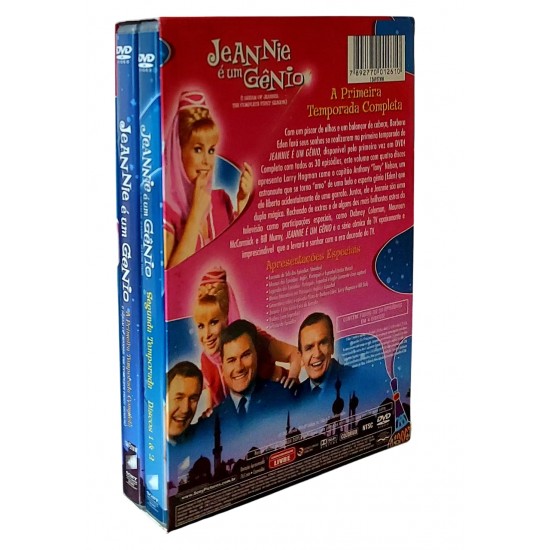 Dvd Jeannie é Um Gênio, A Primeira Temporada Completa, Volume com 4 Discos, Colorido