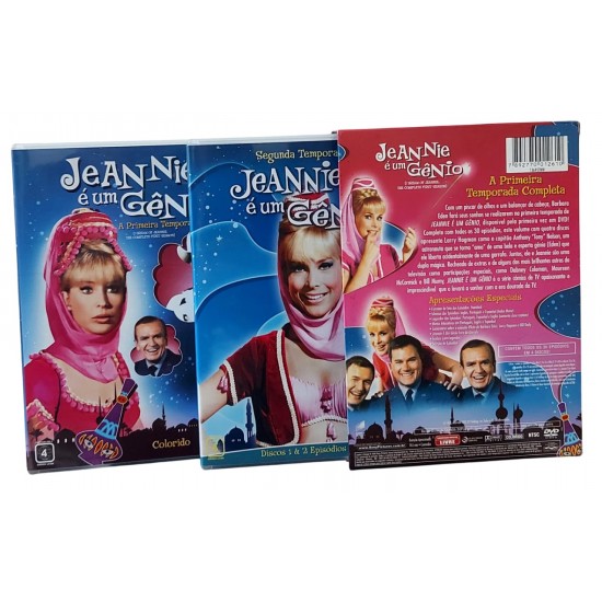 Dvd Jeannie é Um Gênio, A Primeira Temporada Completa, Volume com 4 Discos, Colorido