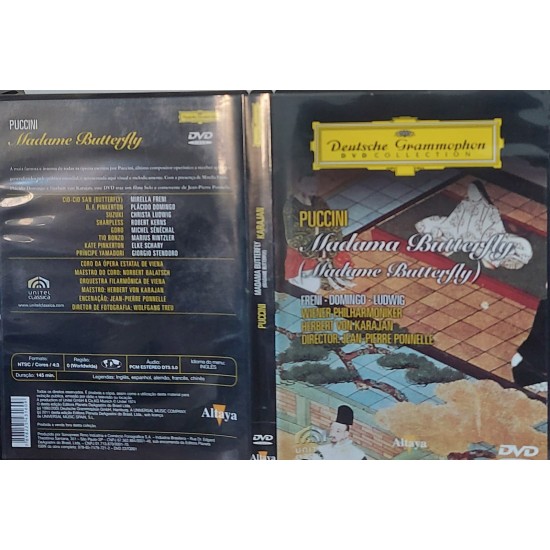 Dvd Puccini, Madame Butterfly, Freni, Domingo, Ludwig, Wiener Philharmoniker, Herbert Von Karajan Dvd Puccini, Madame Butterfly, Freni, Domingo, Ludwig, Wiener Philharmoniker, Herbert Von Karajan
